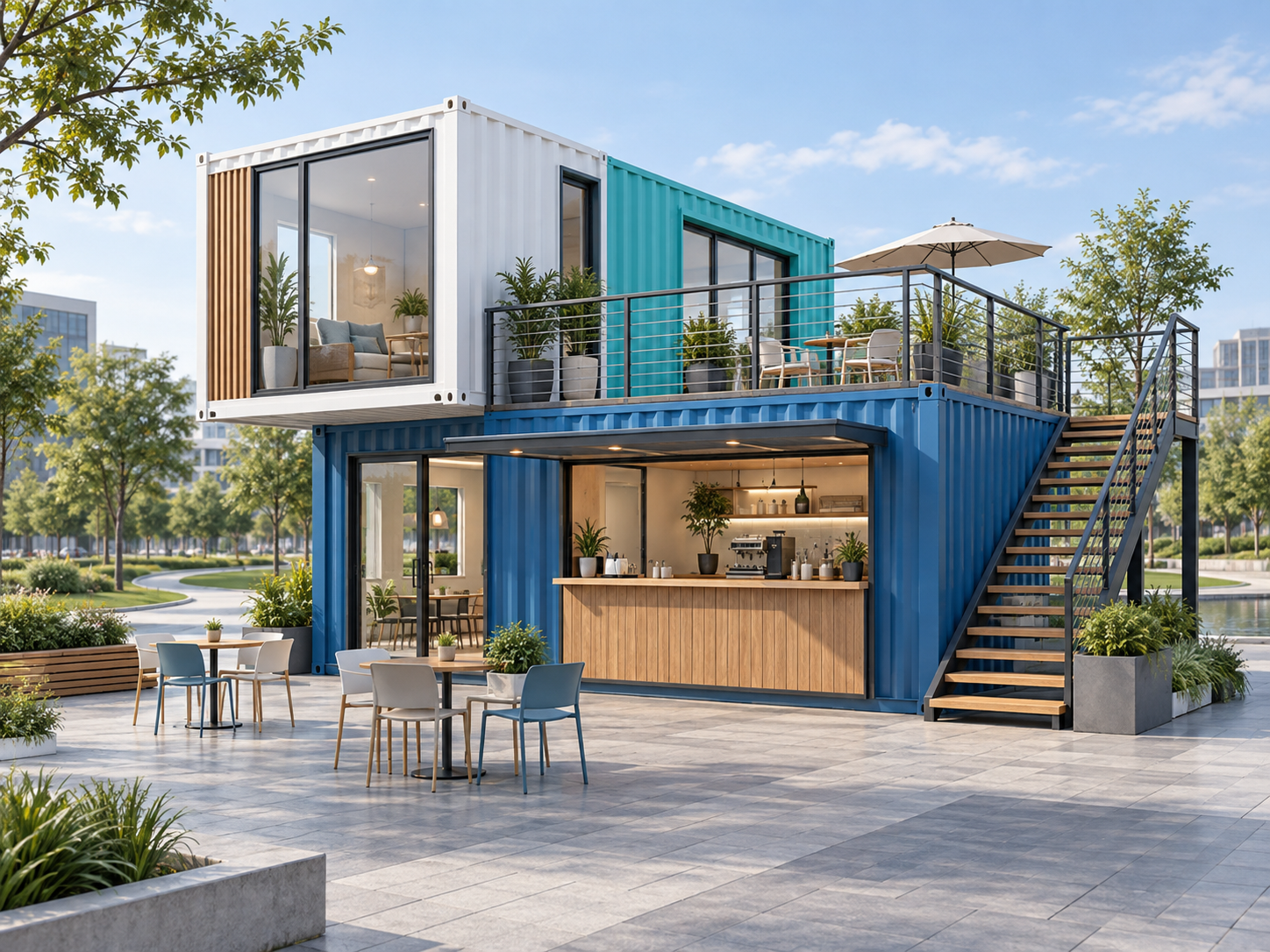 Box combination house application concept